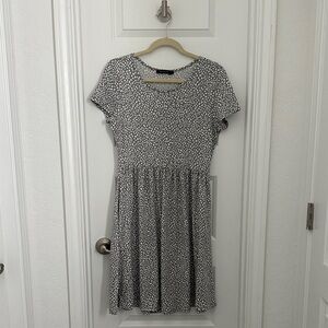 Gray Floral Women's Dress